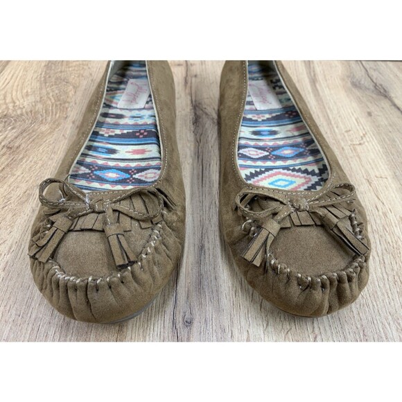 Jellypop Jodie Memory Foam Moccasin Slip On Loafer Shoes Women's Size 10 M Tan - Picture 6 of 16